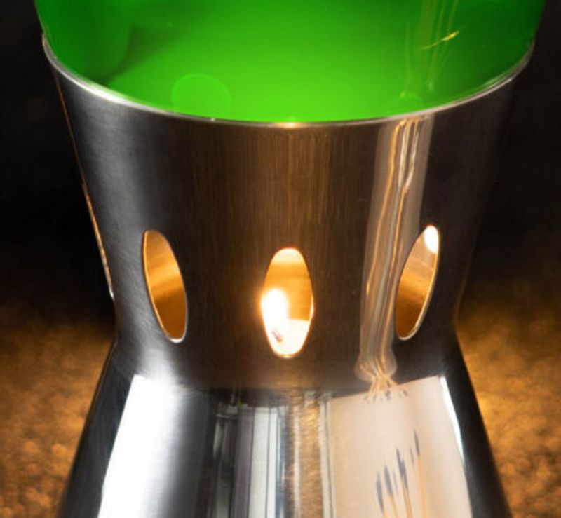 Astro Flame Lavalampe: Sølv