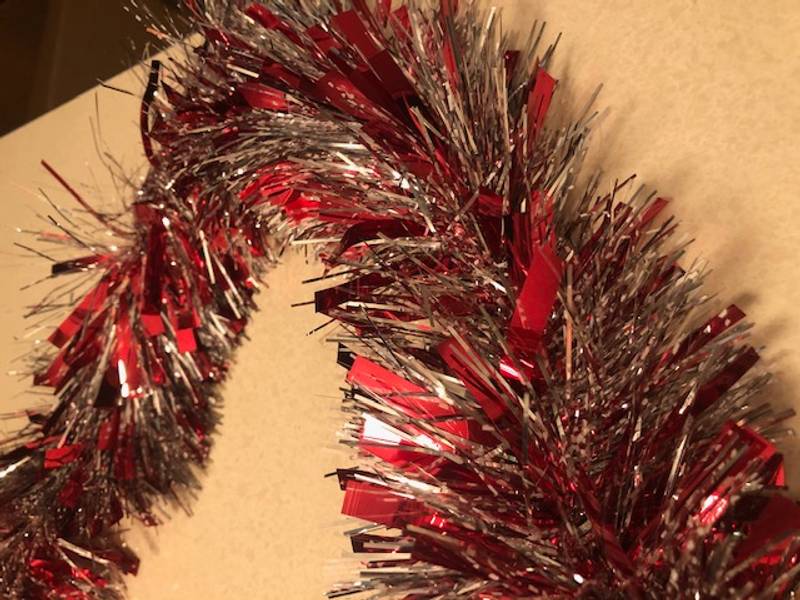 Girlander deluxe i s&oslash;lv og r&oslash;dt