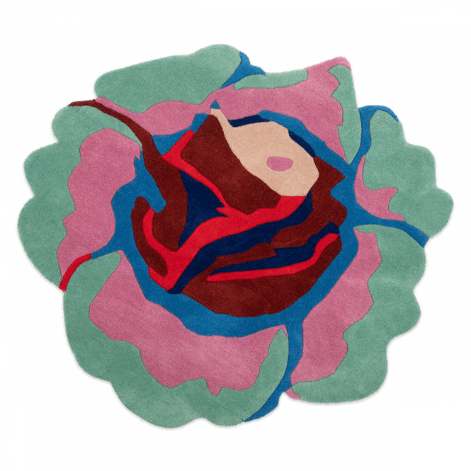 Hovedbilde Teppe Rose i mint