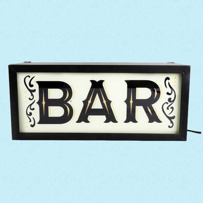Hovedbilde Bar skilt lampe