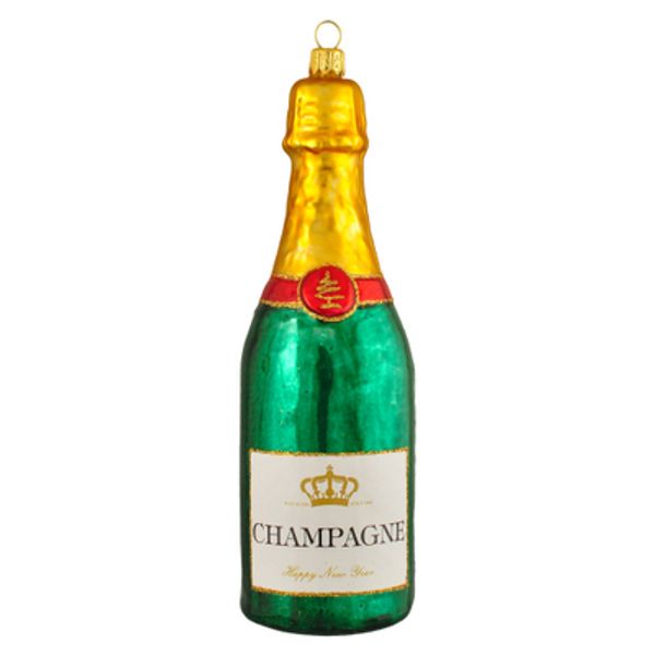 Julekule stor champagneflaske