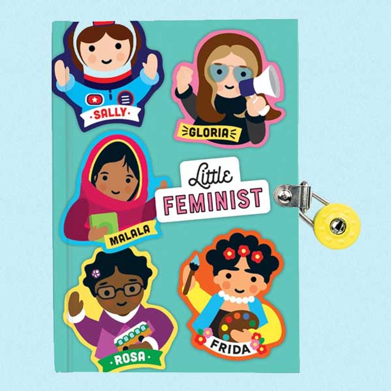 Little Feminist dagbok med lås