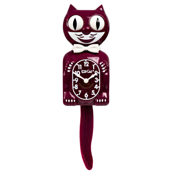 Kit-Cat glitterklokke Smile Ambassador Special Edition Ruby Red
