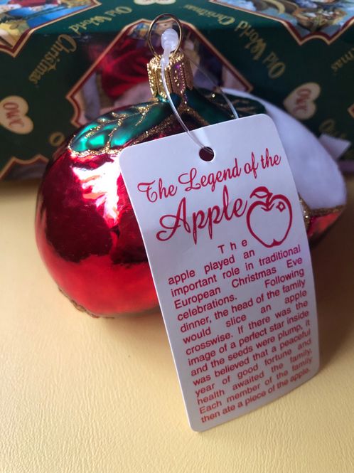 Hovedbilde Eple julekule i glass
