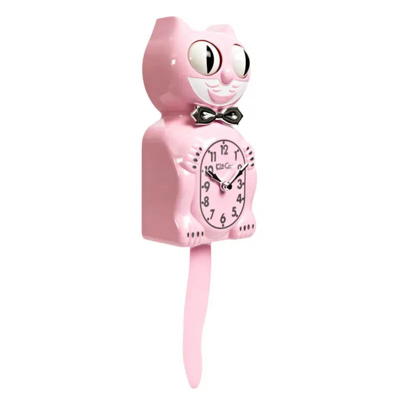 Kit-Cat klokke Retro Kitchen Edition i rosa