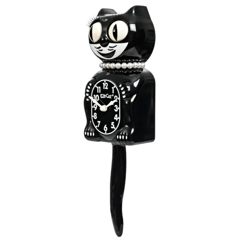 Kit-Cat klokke Limited Edition Classic Black Lady