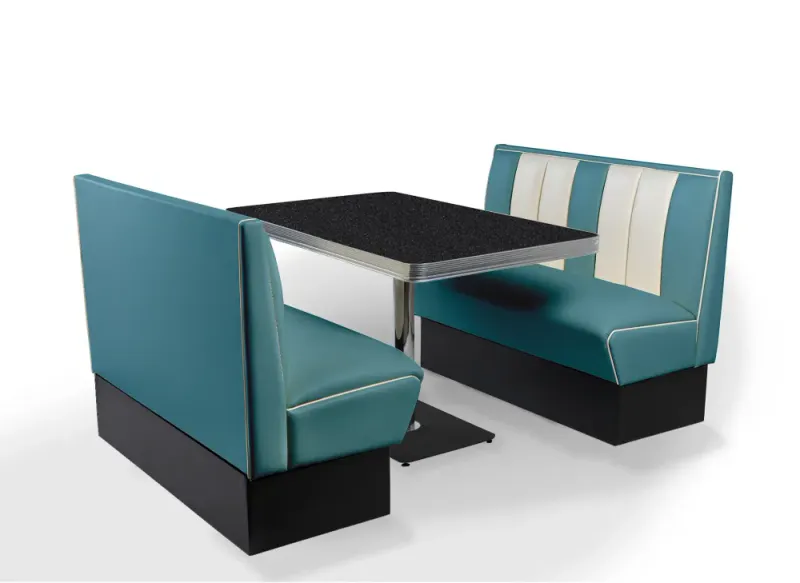 Dinerbooth sett komplett med bord 120 cm 