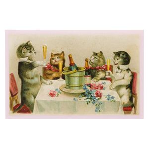 Hovedbilde Kort med katter som har fest!